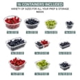 thumbnail image 3 of Set de recipientes para comida COOK WITH COLOR Premium, 32 unidades Vidrio borosilicato, 3 of 7