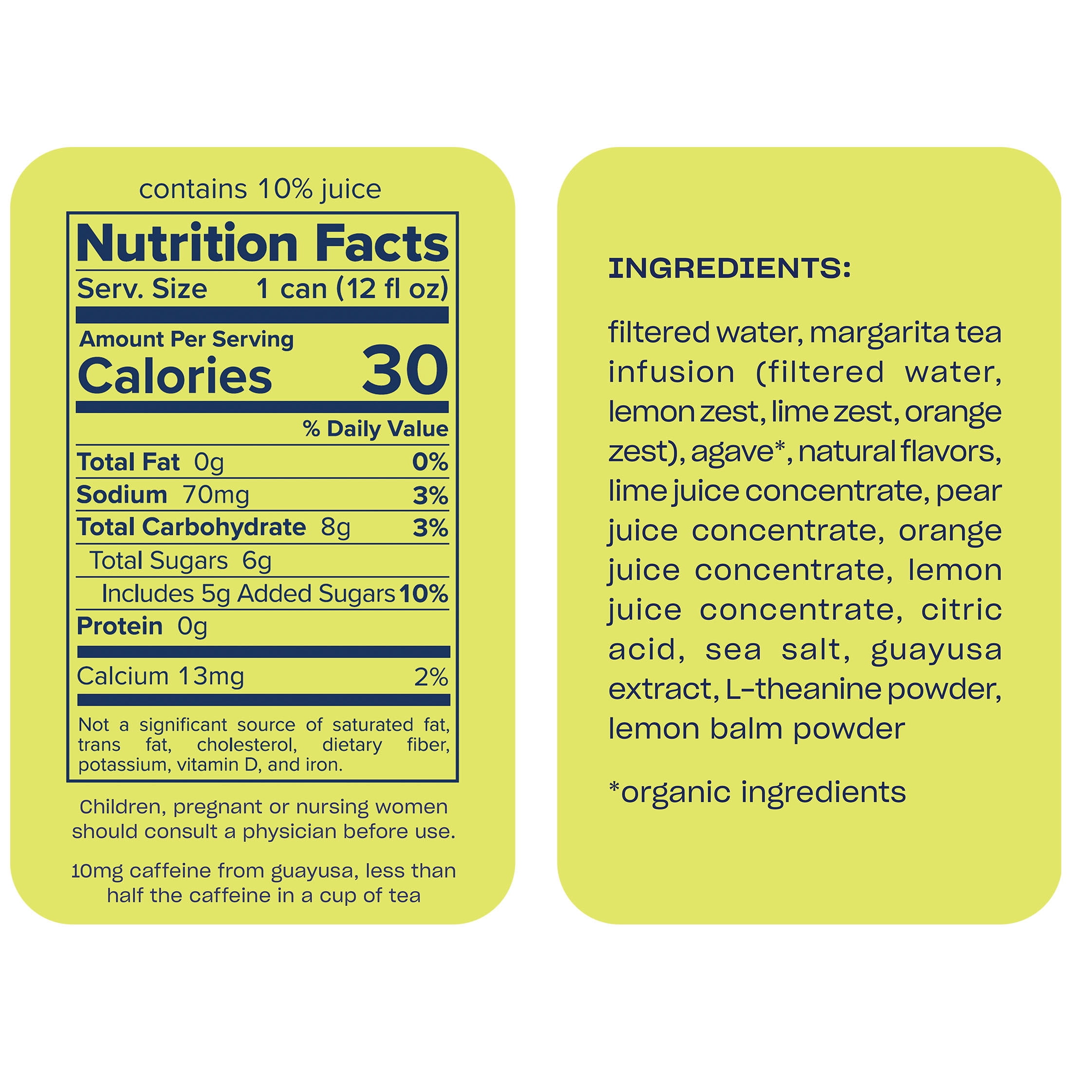 Recess Zero Proof Lime Margarita Mocktail, 12 fl oz 4 Pack