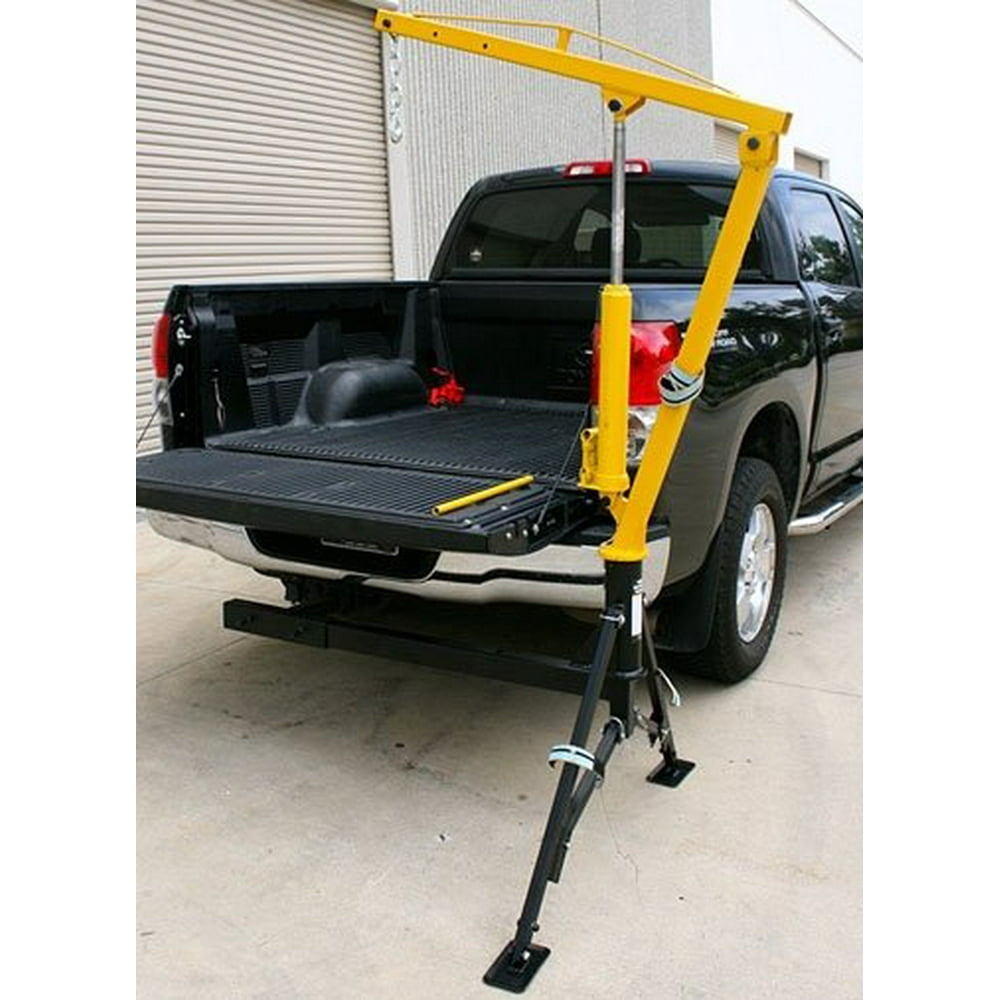 JEGS 81039 Hydraulic Hitch Mounted Crane Three Boom Capacities 500 lbs