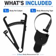 thumbnail image 3 of Body Fat Caliper and Measuring Tape Set, Skinfold Calipers and Body Measuring Tape for Fitness Tracking, TIKA, 3 of 7