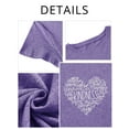 thumbnail image 3 of XCHQRTI Heart Tshirt for Women Graphic Tee Tops Beautiful Crazy Love Letter Printed Casual Short Sleeve Concert Shirts, 3 of 8