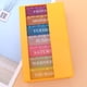 thumbnail image 2 of EeaseMX Pastillero de plástico de 21 compartimentos, portátil, sencillo, color naranja, 2 of 7