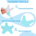 thumbnail image 3 of Pegatinas antideslizantes para bañera Uxcell, pegatinas de seguridad para el piso de la ducha con calcomanías adhesivas y raspador para bañera, ducha azul, 3 of 7