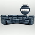 thumbnail image 2 of 117" Leather Reclining Sectional, 2 Power Recliners, Dual Storage Console & USB and USB-C Port, 2 of 9