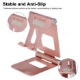 thumbnail image 4 of Z10A Ultra-Portable Aluminum Alloy Dual-Fold Phone & Tablet Holder - 270° Rotatable, Multi-Angle Adjustable with Stable Triangular Base, Anti-Slip Silicone Pads, Charging Groove & Hollow Cooling, 4 of 6