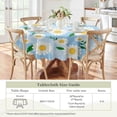 thumbnail image 4 of Round Tablecloth Wrinkle Free Table Cover Floral Tablecloth 60x60 Inch Table Cover for Kitchen Dining Table, 4 of 5