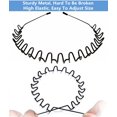 thumbnail image 2 of Banda para el cabello de metal para hombres Diadema Bandas para mujeres Unisex Negro Ondulado Primavera Deportes al aire libre Diademas Clips para hombres Accesorios Elástico simple, 2 of 5