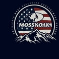 thumbnail image 2 of Junior's Mossy Oak Patriotic Valley Logo Graphic Tee Navy Blue Medium, 2 of 3