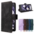 thumbnail image 5 of ELEHOLD For Google Pixel 8 Leather Wallet Phone Case, Embossed Diamond Folio Flip Cover, Card Holder Cash Slot, Stand Support, Wrist Strap Lanyard -Black, 5 of 11