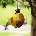 thumbnail image 4 of Muecwrye Bird Feeder, Iron Hanging, Bird Feeders for Outdoors, Bee Shape Window Bird Feeder, Pack Bird Feeders for Outdoor Hanging, Bird Houses for Outside,Outdoor Courtyard Garden Tree Hanging Lamp, 4 of 7