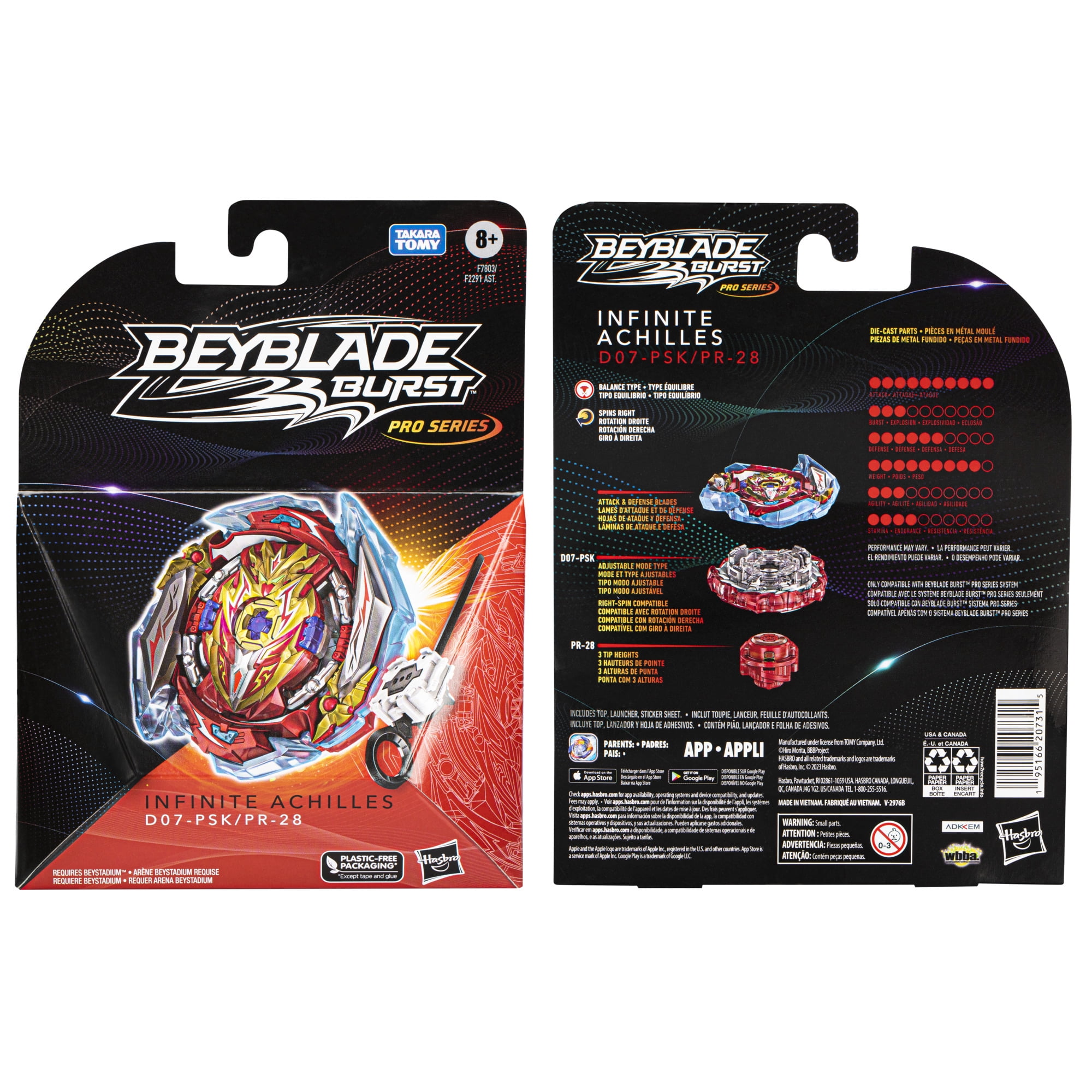 Beyblade Burst Pro Series Infinite Achilles Spinning Top Starter Pack