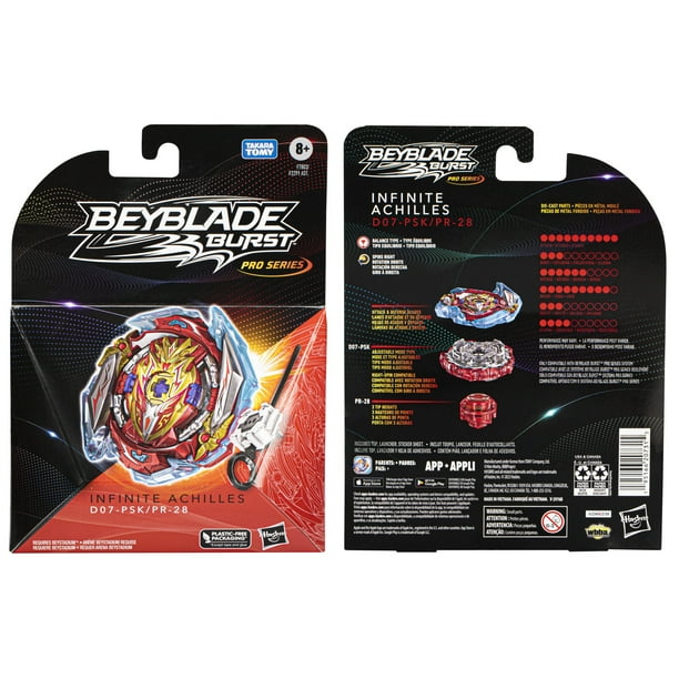 アクセル・ワールド Infinite Burst 20パック Beyblade Burst Pro Series Infinite Achilles Spinning Top Starter