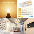 thumbnail image 2 of Bombilla LED G9 de 3 W, luz blanca cálida de 3000 K, no regulable, 430 lúmenes, para lámparas colgantes, larga vida útil de 25 000 horas, eficiencia energética, base de cerámica, certificación CE, 2 of 5