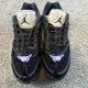 thumbnail image 2 of Ni - ke Ni - ke Air Jordan 5 Retro Low Dongdan DX4355 Black/White Lilac Ice Shoes Men's 9.5, 2 of 5