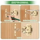 thumbnail image 4 of Uxcell 4-Pack Doble Pestillo de Rodillo para Gabinete, Hardware de Cierre de Gabinete Incorporado para Armario [Zinc Blanco], 4 of 6