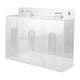 thumbnail image 1 of Soporte dispensador de guantes de acrílico con tapa, caja para guantes, montaje en pared, transparente para 3 cuadrículas, 1 of 9