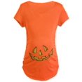 thumbnail image 1 of CafePress - Halloween Jack O Lantern Maternity Dark T Shirt - Maternity Dark T-Shirt, 1 of 1