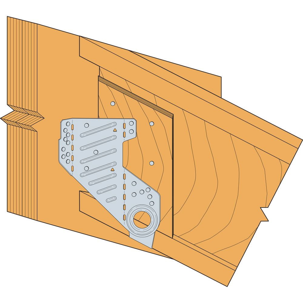 Simpson LSSR210-2Z Double 2x10 Field Adjustable Rafter Hanger - Zmax Finish