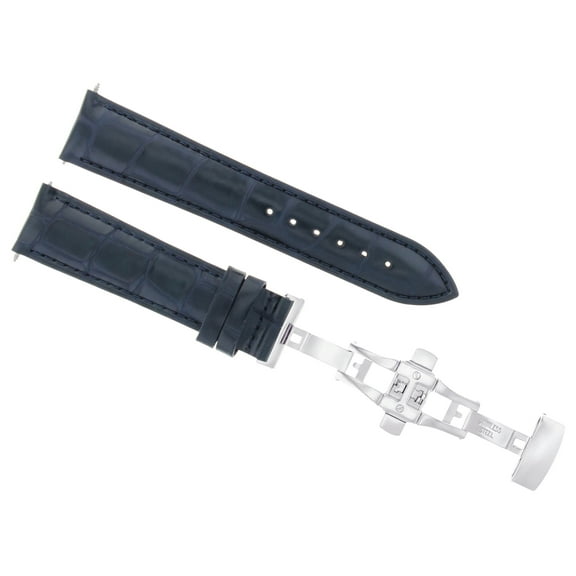 20MM LEATHER WATCH STRAP BAND FOR SEIKO ALPINIST SARB017 SNDC33,SSC081 DARK BLUE