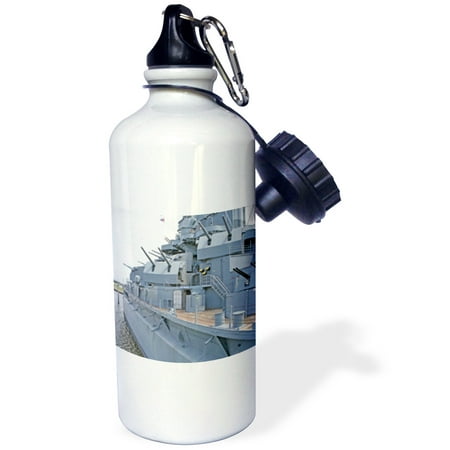 3dRose USS Alabama Battleship Memorial Park Mobile Alabama - US01 MGI0027 - Mark Gibson, Sports Water Bottle, 21oz