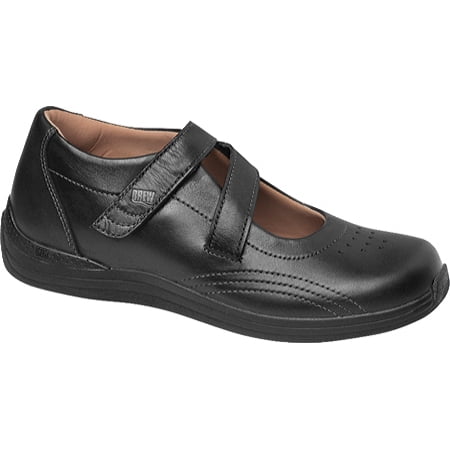 

Women s Drew Orchid Black Full Grain Leather 7.5 N