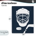 thumbnail image 4 of Stupell Industries Modern Hockey Mask Blue & White Canvas Art, 24 x 30, by Melody Hogan, 4 of 8
