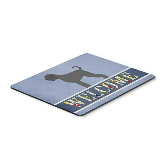 Carolines Treasures  Black Russian Terrier Welcome Mouse Pad - Hot Pad or Trivet