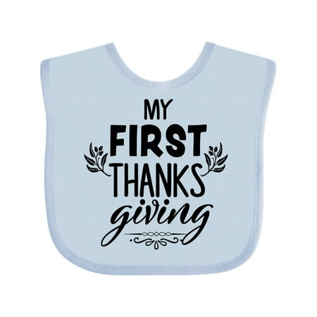 

Inktastic My 1st Thanksgiving Gift Baby Boy or Baby Girl Bib