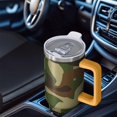 thumbnail image 4 of Camouflage 40oz Tumbler– Stainless Steel Insulated Tumbler with Handle and Straw, Large Capacity Travel Cup for Hot & Cold Drinks, 4 of 6