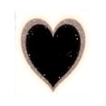 thumbnail image 2 of Durable Soft Flannel Blanket - Cozy Heart Design with Black Glowing Border Perfect for Sofa Travel Bed and Chair, 2 of 5