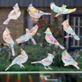 thumbnail image 2 of Halloween Window Decals Static Cling Stained Glass Bird Window Decals for Glass Windows Anti Collision Spooky Halloween Decor for Home Vehicle Wall 1 Piece Sheet, 2 of 8