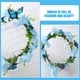 thumbnail image 2 of KAKOWELY Diadema con corona de flores artificiales, corona de mariposas florales, guirnalda para la cabeza, 2 of 5