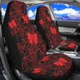 thumbnail image 2 of HUISEFOR Red Bow Spider Web Car Seat Cover Halloween Decor Car Front Seat Covers, Breathable, Soft, Comfortable, Elastic, Easy to Installation, Universal Fit for Most Sedan SUV, 2 of 6