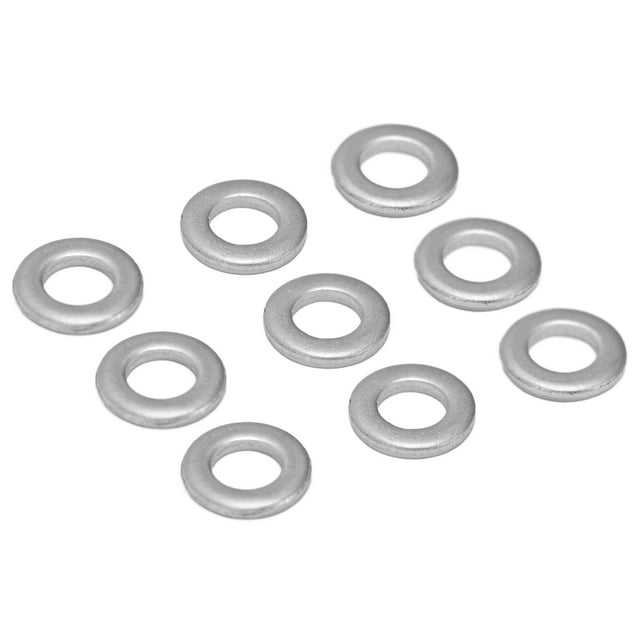 Haofy Stainless Steel Washer,120Pcs Washer Flat Stainless Steel 4mm ID 7mm OD Accessory Set Kit for Maintenance,Flat Washer