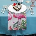 thumbnail image 4 of PHYHOO Flamingo Cloth Napkin Bulk Guest Cloth Napkins Summer Party Supplies Luncheon Dinner Napkin Towels Cocktail Napkins for Birthday Pool Wedding Baby Shower 4 PCS, 4 of 7