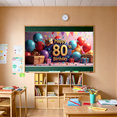thumbnail image 5 of Golden Stars Happy 80th Birthday Celebration Banner for Party Backdrop and Decorations Ideal for Photography Background Birthday Party Supplies, 5 of 7