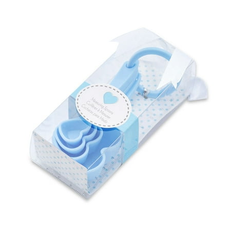 

50set of 4Pcs Measuring Spoon Heart Shaped Scoop Scale Portable Cake Baking Cup Pepper Multifunctional Kitchen Measurement Gadgets Blue blue