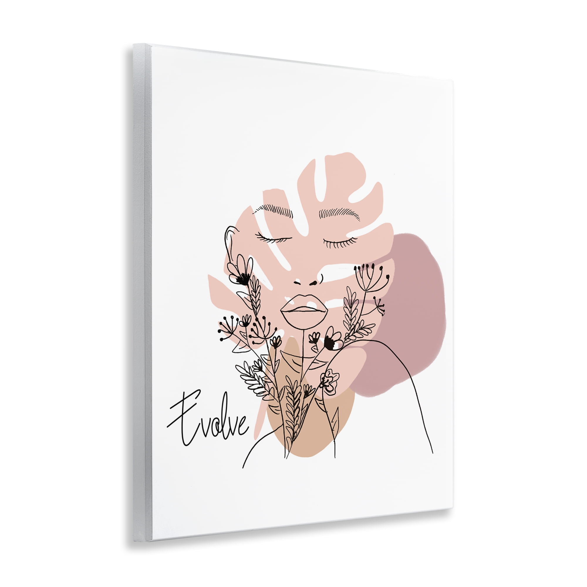 Stupell Industries Evolve Boho Portrait Typography Painting Unframed Art Print Wall Art, 11 x 14