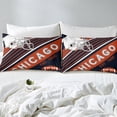 thumbnail image 5 of Erosebridal Football Duvet Cover American Football Sports Decor Bedding Set Queen, 3D Ball Games Comforter Cover Teens Bedroom, Navy Blue and Terra Cotta (Chicago), 5 of 6