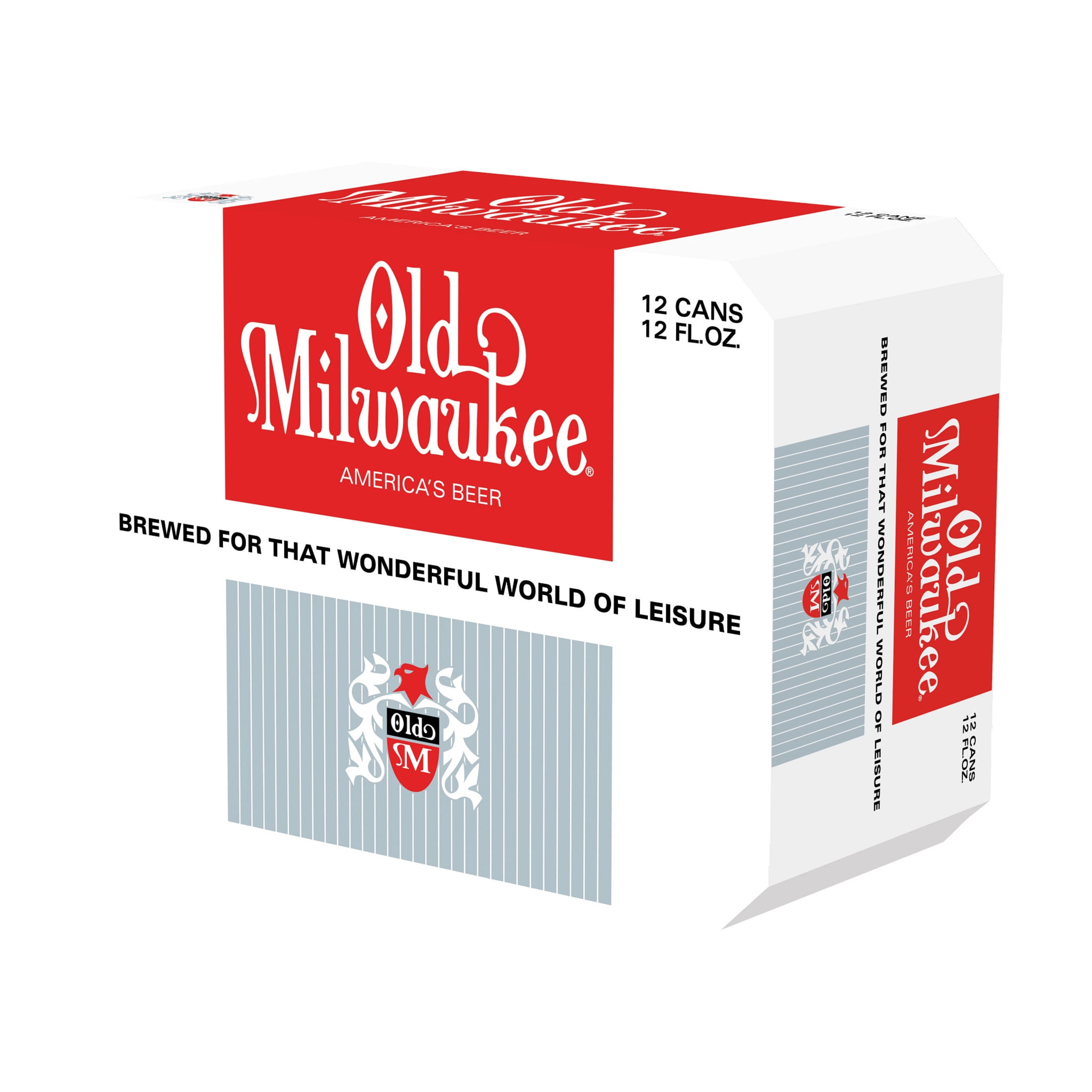 Old Milwaukee, Domestic Lager, 12 pack, 12 fl oz Can, 4.6% ABV