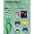 thumbnail image 5 of Powertek 6' USB Type A to Type C Cable, Green, 5 of 6