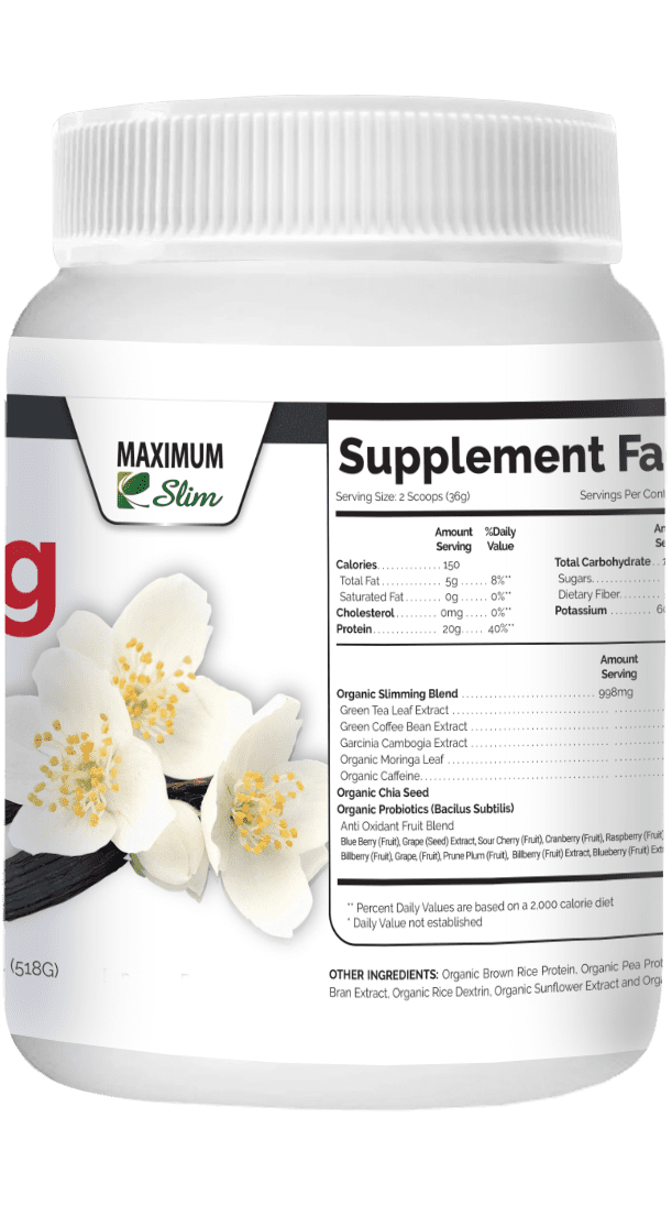Organic Fat Burning Protein Shake, Whey Protein Powder - Creamy Vanilla