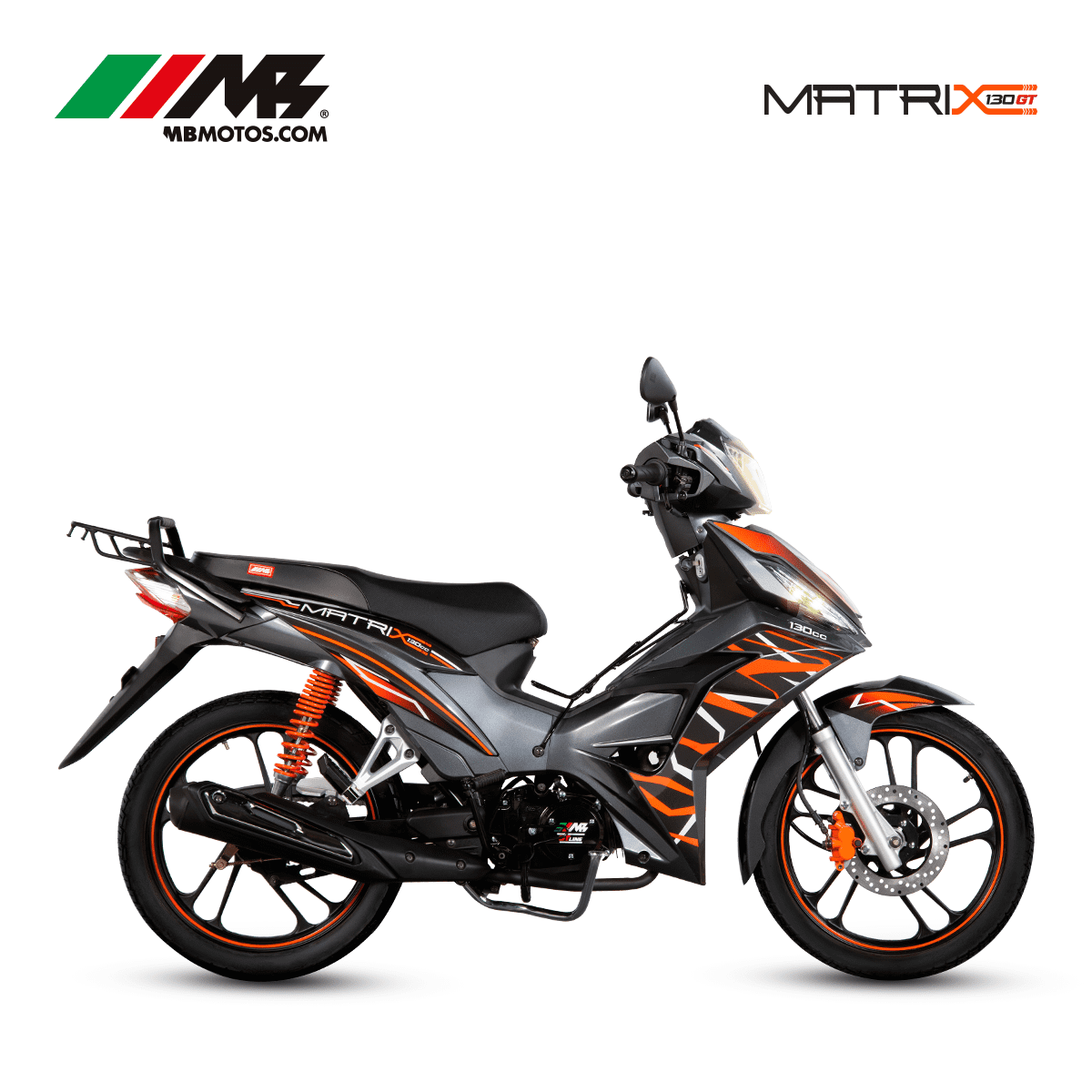 Motocicleta MB MOTOS Matrix 130cc Naranja 2024 Matrix 130GT ...