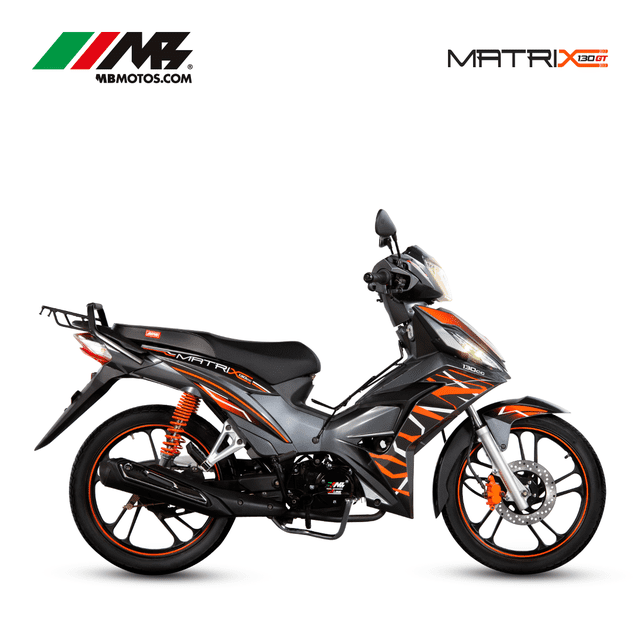 Motocicleta MB MOTOS Matrix 130cc Naranja 2024 Matrix 130GT Semiautomática