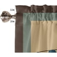 thumbnail image 5 of Window Curtains 2 Pack, Laundry Room Theme Clothes To Dry Brown Border Curtains for Kitchen Bathroom Living Room Bedroom, Semi Sheer Rod Pocket Draperies Home Decor Privacy Curtains 42x63 Inches, 5 of 5