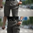 thumbnail image 6 of Lumtrix Cargo Pants For Men Construction Hiking Work Pants Lightweight Breathable Travel Pant With Multi Pockets Gray M, 6 of 7
