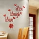 thumbnail image 5 of Juego de pegatinas de pared con forma de espejo acrílico con letras 3D, calcomanías decorativas para oficina, decoración artística, color rojo Speravity JJ18147-03, 5 of 6