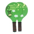 thumbnail image 4 of Almencla Badminton Rackets Fitness for Child Playset Lawn Wooden Beach Tennis Rackets Green, 4 of 8