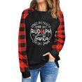 thumbnail image 1 of CNKOO Femmes Chemises à Manches Longues Col Rond Pull-Over Modèle Raglan Tunique Casual Tops Noël Print Shirt, 1 of 5