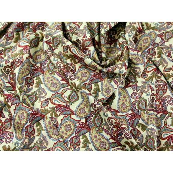 Minerva Cotton Lawn Fabric Cream - per yard